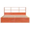 vidaXL Cadre de lit sans matelas cire marron 200x200cm bois pin massif