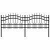 vidaXL Cl&ocirc;ture de jardin KAMPEN 240 x 115 cm Acier peint par poudre