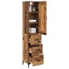vidaXL Haut Armoire Bois Ancien 34,5 x 34 x 180 cm Bois d'ing&eacute;nierie