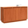 vidaXL Buffet Ch&ecirc;ne brun 111 x 34 x 60 cm Pin massif