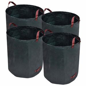 vidaXL Sac poubelle de jardin Vert fonc&eacute; 4 pcs 272 L 150 g/m&sup2;