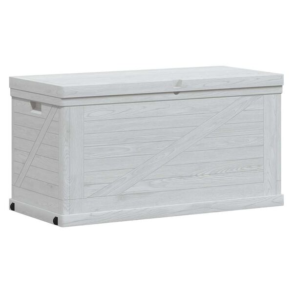 vidaXL Boîte de rangement de jardin 420 L Gris clair