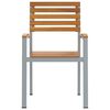 vidaXL Chaise de jardin 8 pcs Marron 56 x 57 x 87 cm