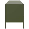 vidaXL Meuble TV vert olive 100,5x39x50,5 cm acier