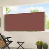 vidaXL Auvent lat&eacute;ral r&eacute;tractable de patio 120x500 cm Marron