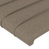 vidaXL T&ecirc;te de lit avec oreilles Taupe 83x23x118/128 cm Tissu