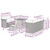 vidaXL Ensemble de canap&eacute; de jardin avec coussin 8 pcs Gris