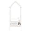 vidaXL Banc avec toit blanc 117,5x70x176,5 cm bois de pin massif