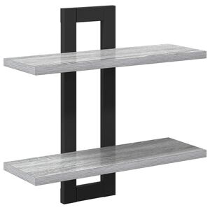 vidaXL &Eacute;tag&egrave;res flottantes Sonoma gris 40 x 15 x 40 cm