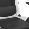 vidaXL Chaise de jeu Noir et blanc Similicuir