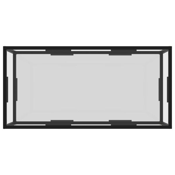 vidaXL Table basse Transparent 100x50x35 cm Verre trempé