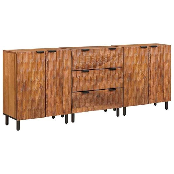 vidaXL Buffet Finition Acacia Brun Bois de mangue massif