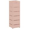 vidaXL Porte-parapluie avec stockage Rose 15,5 x 15,5 x 49 cm M&eacute;tal