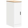 vidaXL Armoires de garage 2 pcs blanc bois d'ingénierie