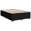 vidaXL Sommier &agrave; lattes de lit avec matelas Noir 140x200 cm Tissu