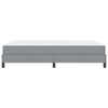 vidaXL Lit &agrave; ressorts avec matelas Gris clair 140 x 200 cm tissu