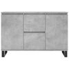 vidaXL Buffet gris béton 101,5x35x70 cm bois d'ingénierie