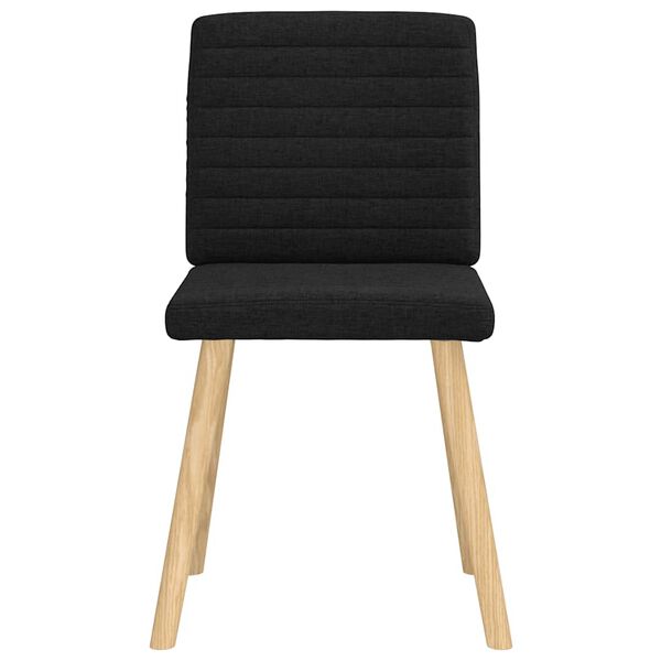 vidaXL Chaises à manger lot de 6 noir tissu