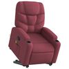 vidaXL Fauteuil inclinable de massage Rouge bordeaux Tissu
