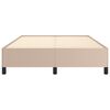 vidaXL Cadre de lit sans matelas cappuccino 140x190 cm similicuir