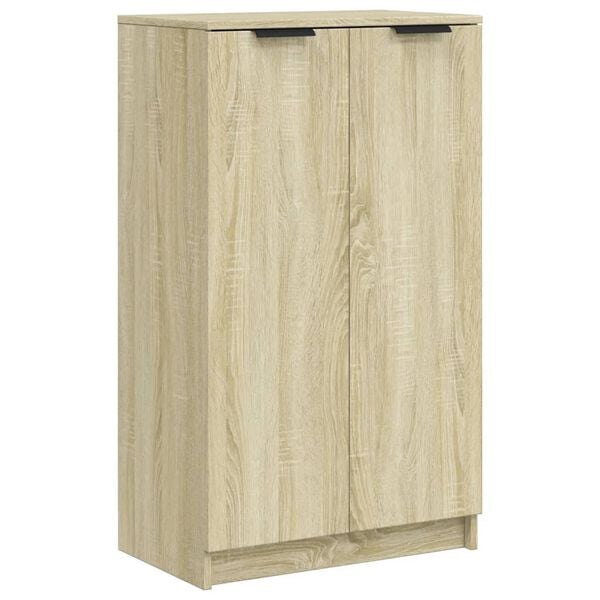 vidaXL Armoire &agrave; chaussures Ch&ecirc;ne sonoma 59x35x100,5cm Bois d'ing&eacute;nierie