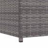 vidaXL Boîte de rangement de jardin gris 120x50x60 cm résine tressée
