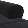 vidaXL Chaise longue avec coussin Noir 91 x 157 x 91 cm Velours