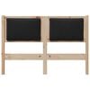 vidaXL Tête de lit Autre Marron 120 cm Bois massif en pin