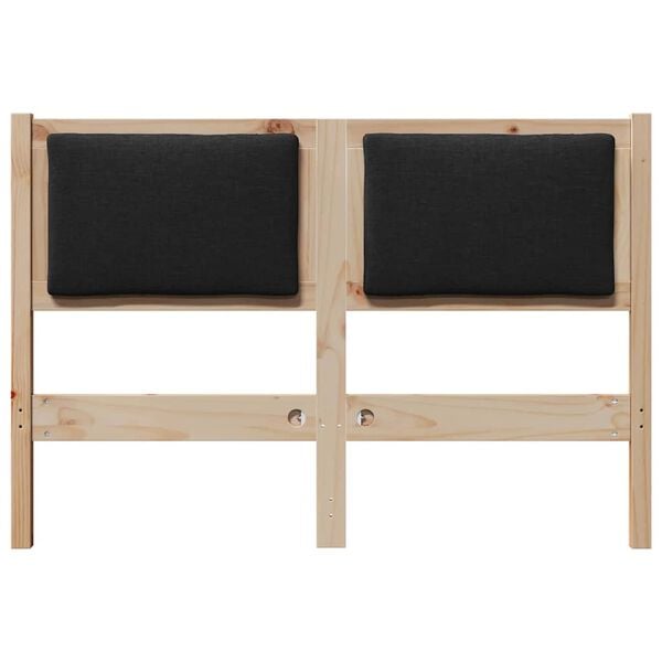 vidaXL Tête de lit Autre Marron 120 cm Bois massif en pin