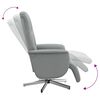 vidaXL Fauteuil inclinable avec repose-pieds gris clair tissu