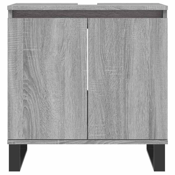 vidaXL Armoire de bain sonoma gris 58x33x60 cm bois d'ingénierie