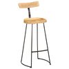 vidaXL Tabourets de bar lot de 2 49x43x103 cm bois de manguier massif