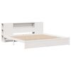 vidaXL Lit biblioth&egrave;que sans matelas blanc 200x200 cm bois pin massif