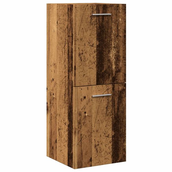 vidaXL Armoire de salle de bain suspendue vieux bois bois d'ingénierie