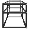 vidaXL Meuble TV Transparent 140x40x40,5 cm Verre tremp&eacute;