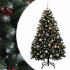 vidaXL Sapin de No&euml;l artificiel vert avec boules 150 cm 150 LED