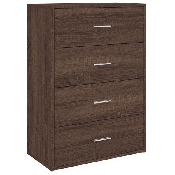 vidaXL Buffet ch&ecirc;ne marron 60x31x84 cm bois d'ing&eacute;nierie
