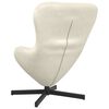 vidaXL Fauteuil &oelig;uf Cr&egrave;me 63 x 73 x 90 cm Velours