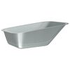vidaXL Remplacement du plateau de brouette Argent&eacute; 88 x 60 x 32 cm