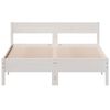 vidaXL Cadre de lit sans matelas blanc 120x190 cm bois de pin massif