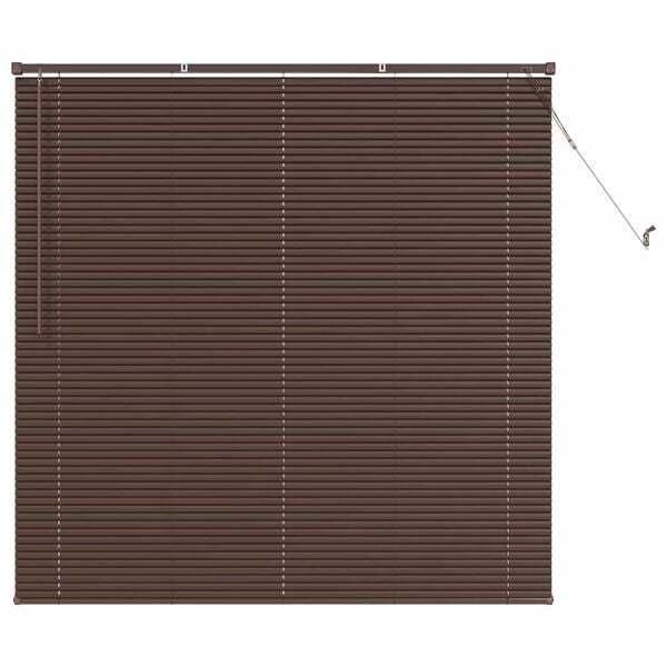 vidaXL Store V&eacute;nitien Marron fonc&eacute; avec motif 150 x 140 cm PVC
