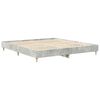 vidaXL Cadre de lit sans matelas gris b&eacute;ton 200x200 cm bois ing&eacute;nierie