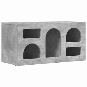 vidaXL Meuble TV Gris b&eacute;ton 80 x 35 x 40 cm Bois d'ing&eacute;nierie