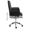 vidaXL Chaise de bureau Noir Similicuir