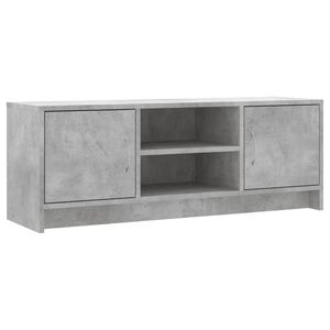 vidaXL Meuble TV gris b&eacute;ton 102x30x37,5 cm bois d'ing&eacute;nierie