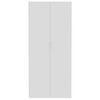 vidaXL Armoire de rangement blanc 80x35,5x180 cm bois d'ing&eacute;nierie