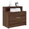 vidaXL Tables de chevet avec tiroir 2 pcs ch&ecirc;ne marron 51x31x47 cm