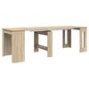 vidaXL Table &agrave; d&icirc;ner 240 x 85 x 75 cm Bois d'ing&eacute;nierie Ch&ecirc;ne Sonoma