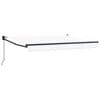 vidaXL Auvent r&eacute;tractable manuel Blanc 2,5 x 2 m