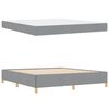 vidaXL Cadre de lit avec matelas Gris clair 180 x 200 cm tissu